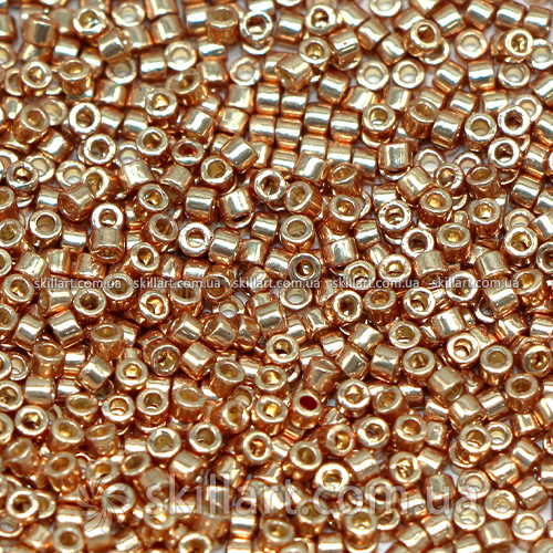 Бисер DB-1834 Miyuki Delica Beads 11/0 (металлизированный, шампанье)